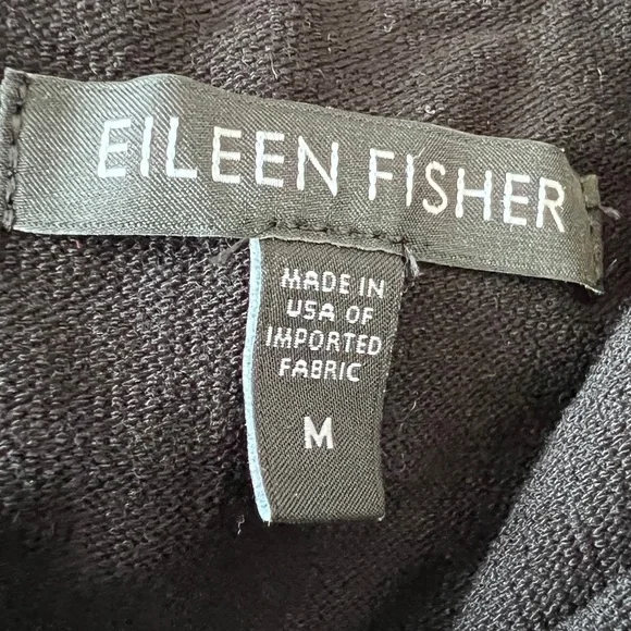 Eileen Fisher Round Neck Tunic Jacket 3-Button 3/4 Sleeve Front Pockets - Picture 9 of 9